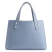 Bolsa Tote Crochet Couro Azul - imagem 3