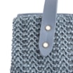 Bolsa Tote Crochet Couro Azul - imagem 7