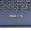 Bolsa Tote Crochet Couro Azul Escuro - imagem 6