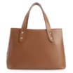 Bolsa Tote Crochet Couro Marrom - imagem 3