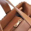 Bolsa Tote Crochet Couro Marrom - imagem 5