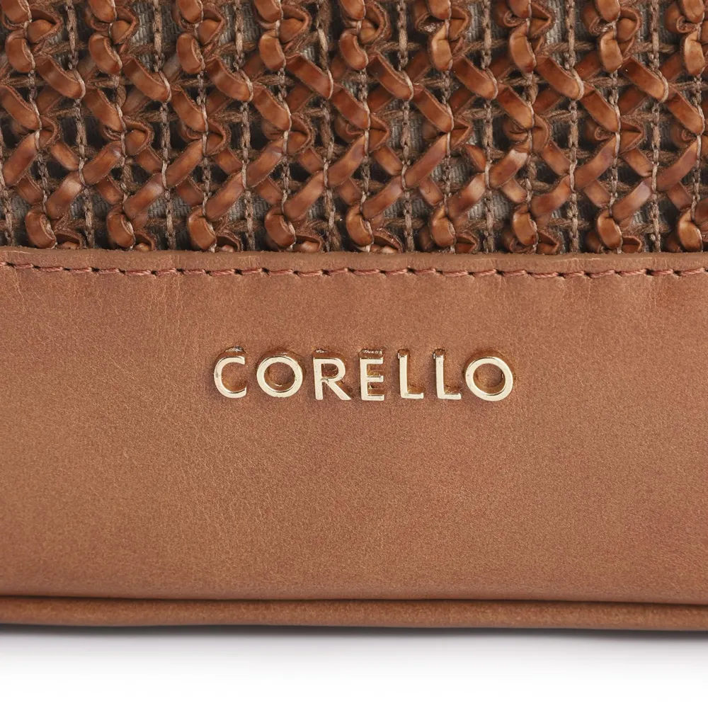 Bolsa Tote Crochet Couro Marrom - imagem 6