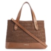 Bolsa Tote Crochet Couro Marrom - imagem 1