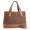 Bolsa Tote Crochet Couro Marrom - imagem 2