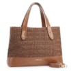 Bolsa Tote Crochet Couro Marrom - imagem 2