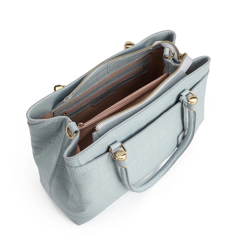 Bolsa Tote Croco Azul - imagem 4
