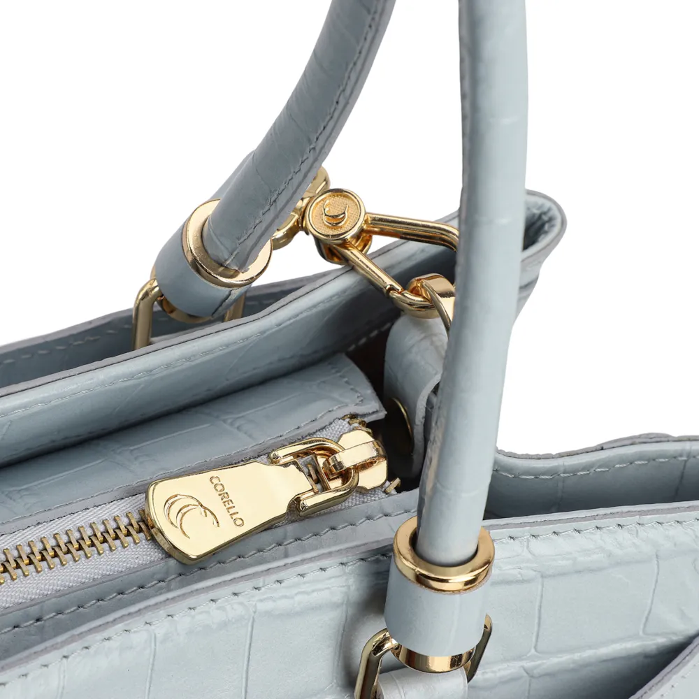 Bolsa Tote Croco Azul - imagem 5
