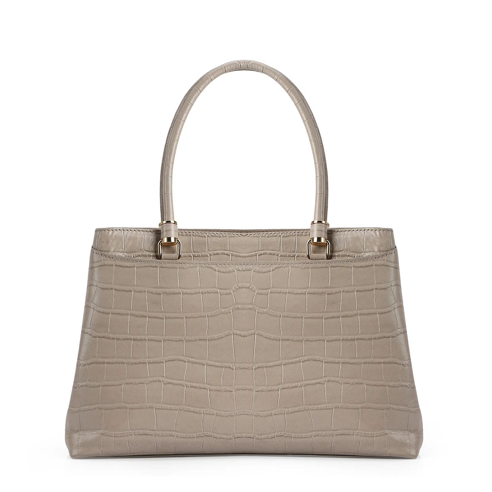 Bolsa Tote Croco Bege