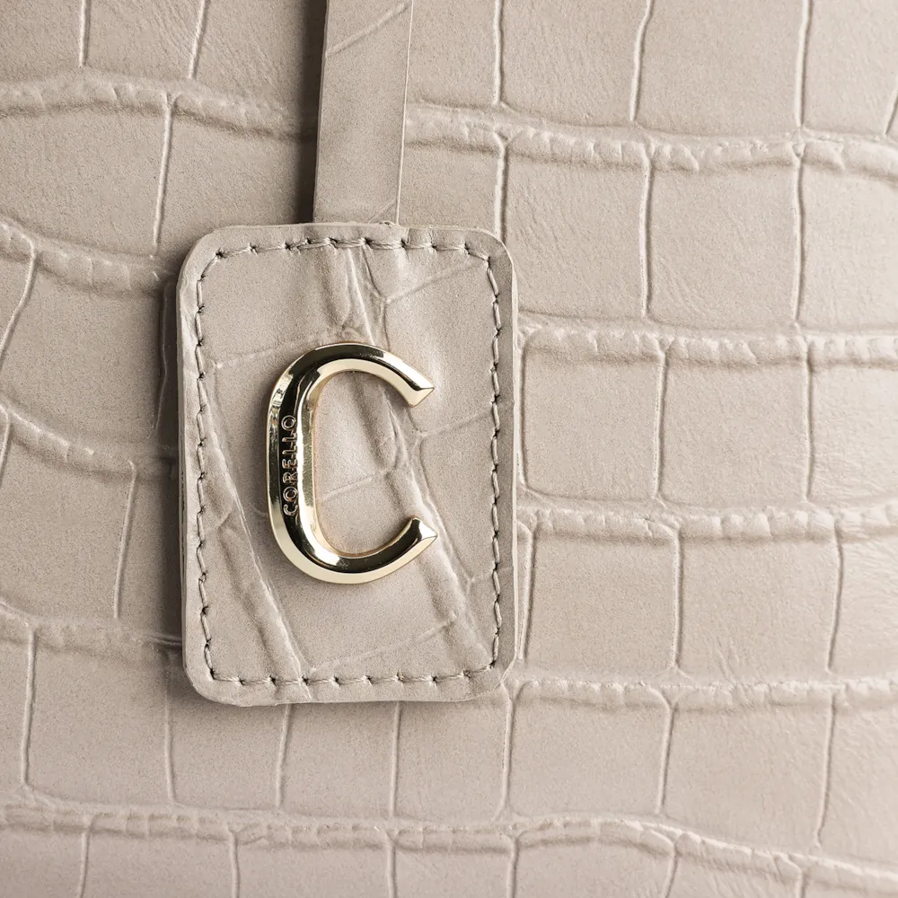 Bolsa Tote Croco Bege - imagem 7
