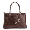 Bolsa Tote Croco Marrom - imagem 1