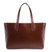 Bolsa Tote Esferas Couro Camurça/Couro Marrom Escuro - imagem 3