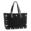 Bolsa Tote Esferas Couro Camurça/Couro Preto - imagem 3
