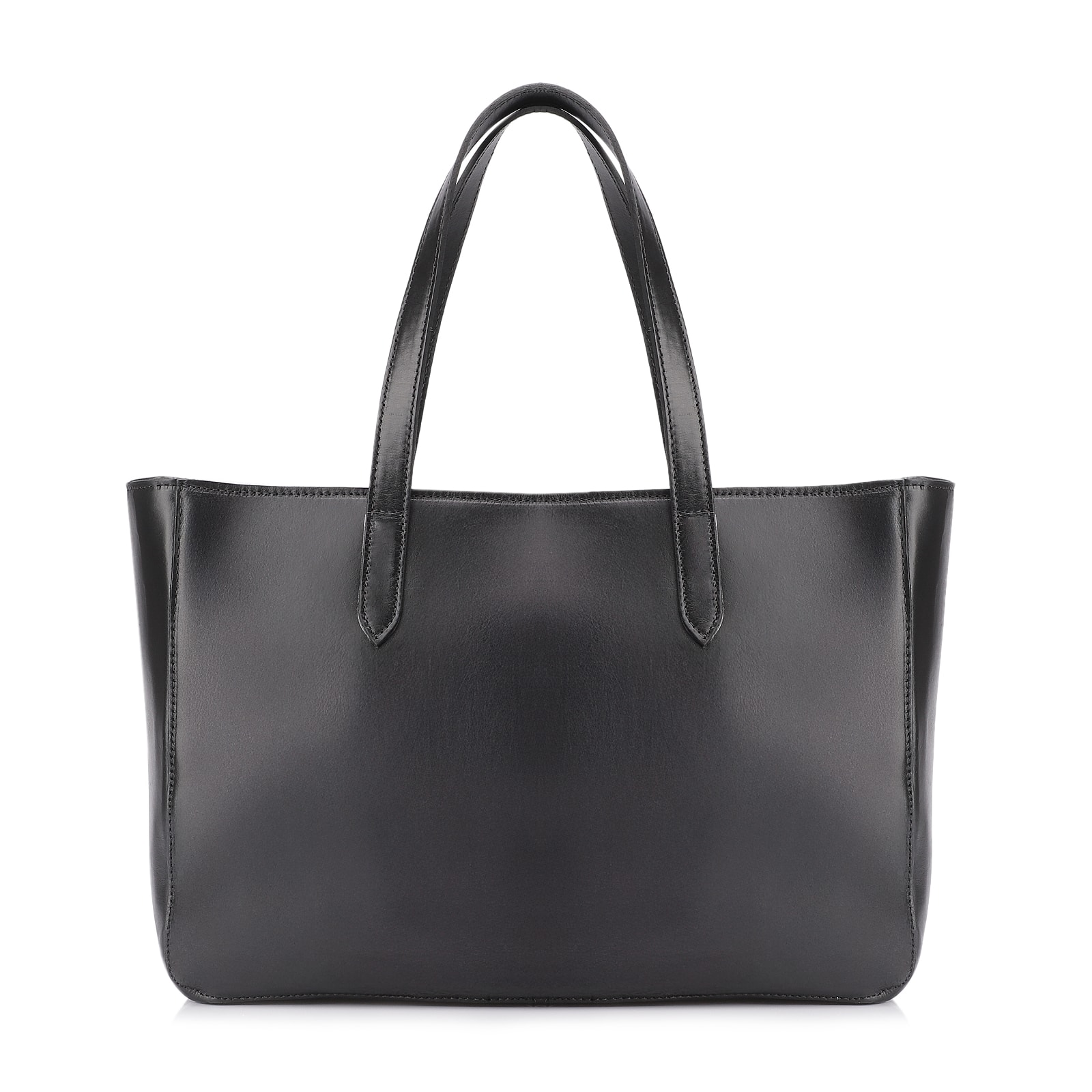 Bolsa Tote Esferas Couro Camurça/Couro Preto