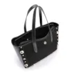Bolsa Tote Esferas Couro Camurça/Couro Preto - imagem 5