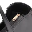 Bolsa Tote Esferas Couro Camurça/Couro Preto - imagem 6