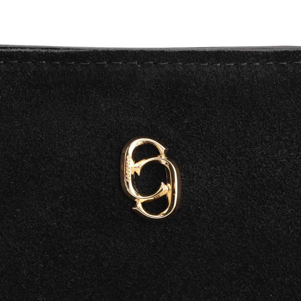 Bolsa Tote Esferas Couro Camurça/Couro Preto - imagem 7
