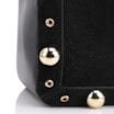 Bolsa Tote Esferas Couro Camurça/Couro Preto - imagem 8