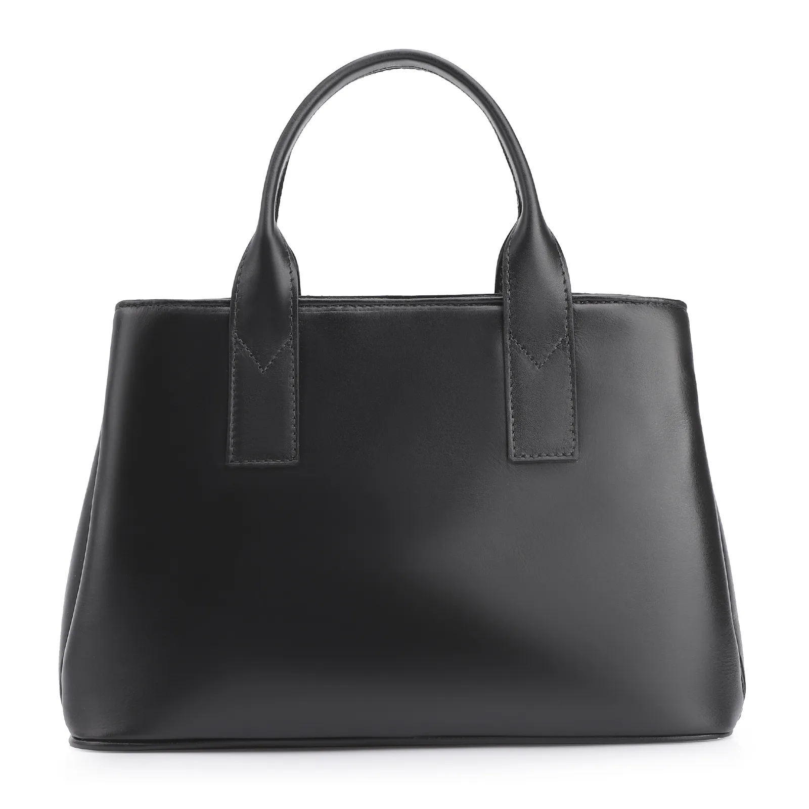 Bolsa Tote Esferas Couro Preto