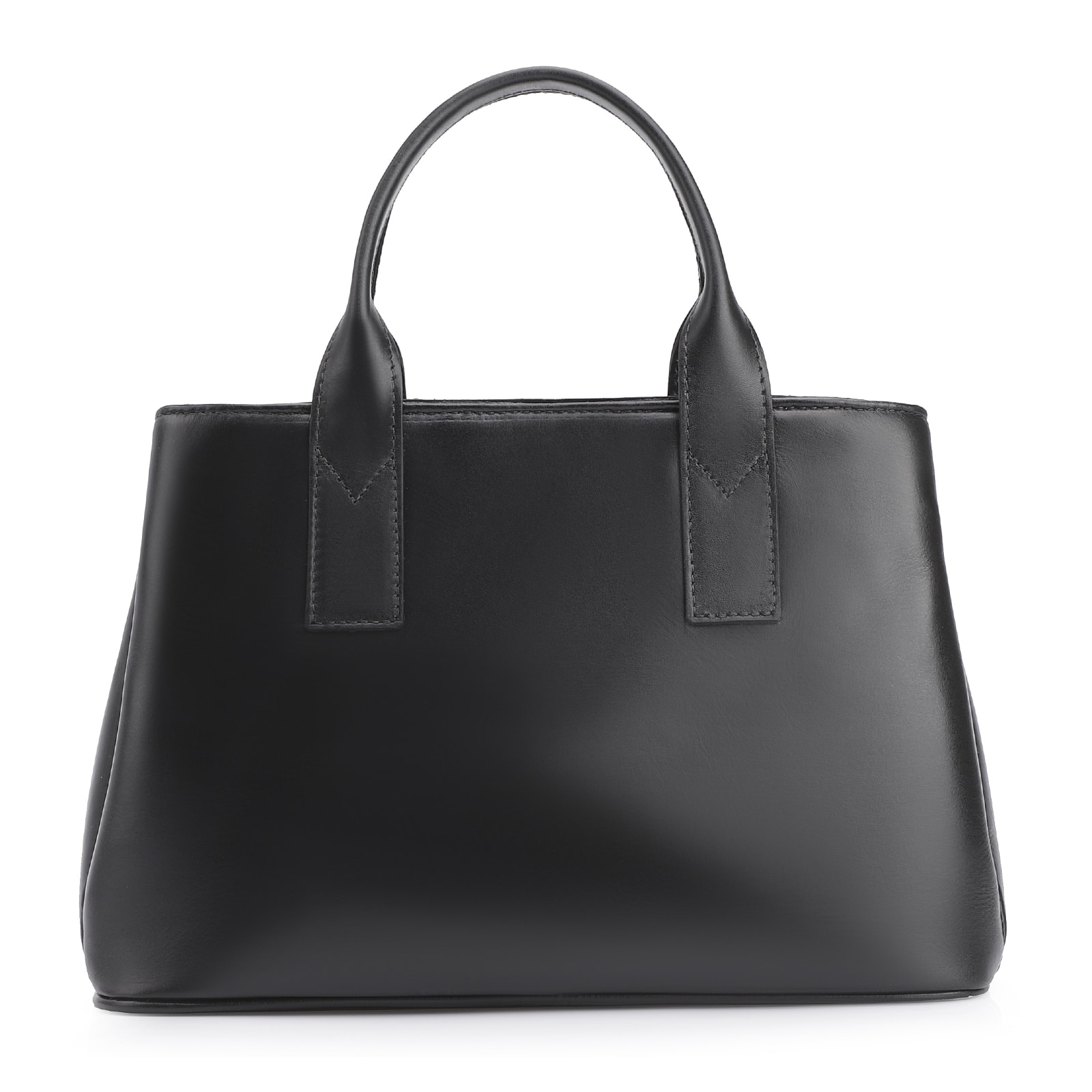 Bolsa Tote Esferas Couro Preto