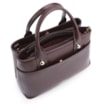 Bolsa Tote Esferas Couro Vinho Escuro - imagem 4