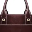 Bolsa Tote Esferas Couro Vinho Escuro - imagem 7