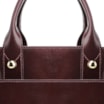 Bolsa Tote Esferas Couro Vinho Escuro - imagem 7