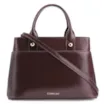Bolsa Tote Esferas Couro Vinho Escuro - imagem 1