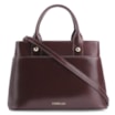 Bolsa Tote Esferas Couro Vinho Escuro - imagem 1