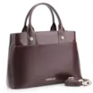 Bolsa Tote Esferas Couro Vinho Escuro - imagem 2