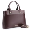 Bolsa Tote Esferas Couro Vinho Escuro - imagem 2