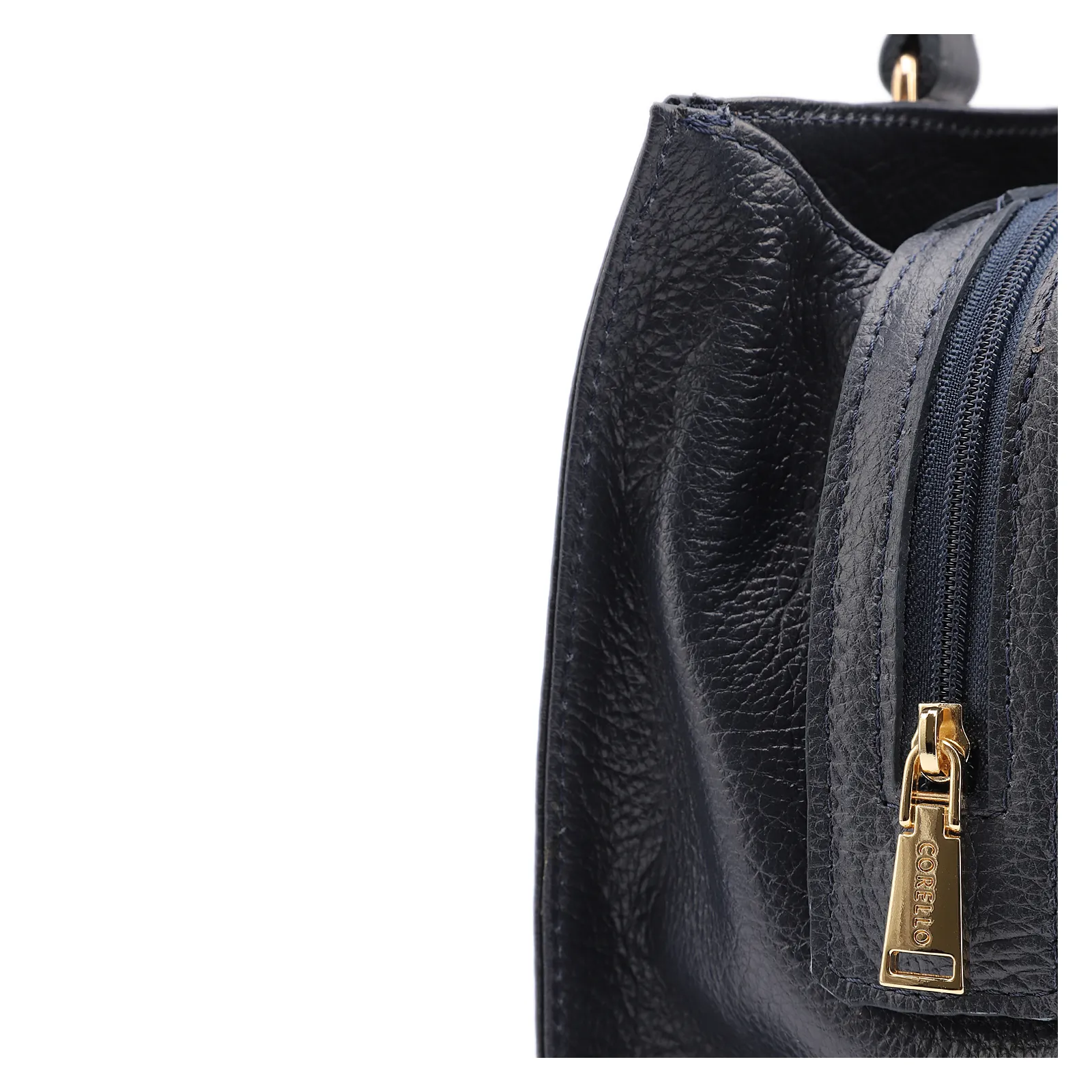 Bolsa Tote Fivela Couro Antique Azul