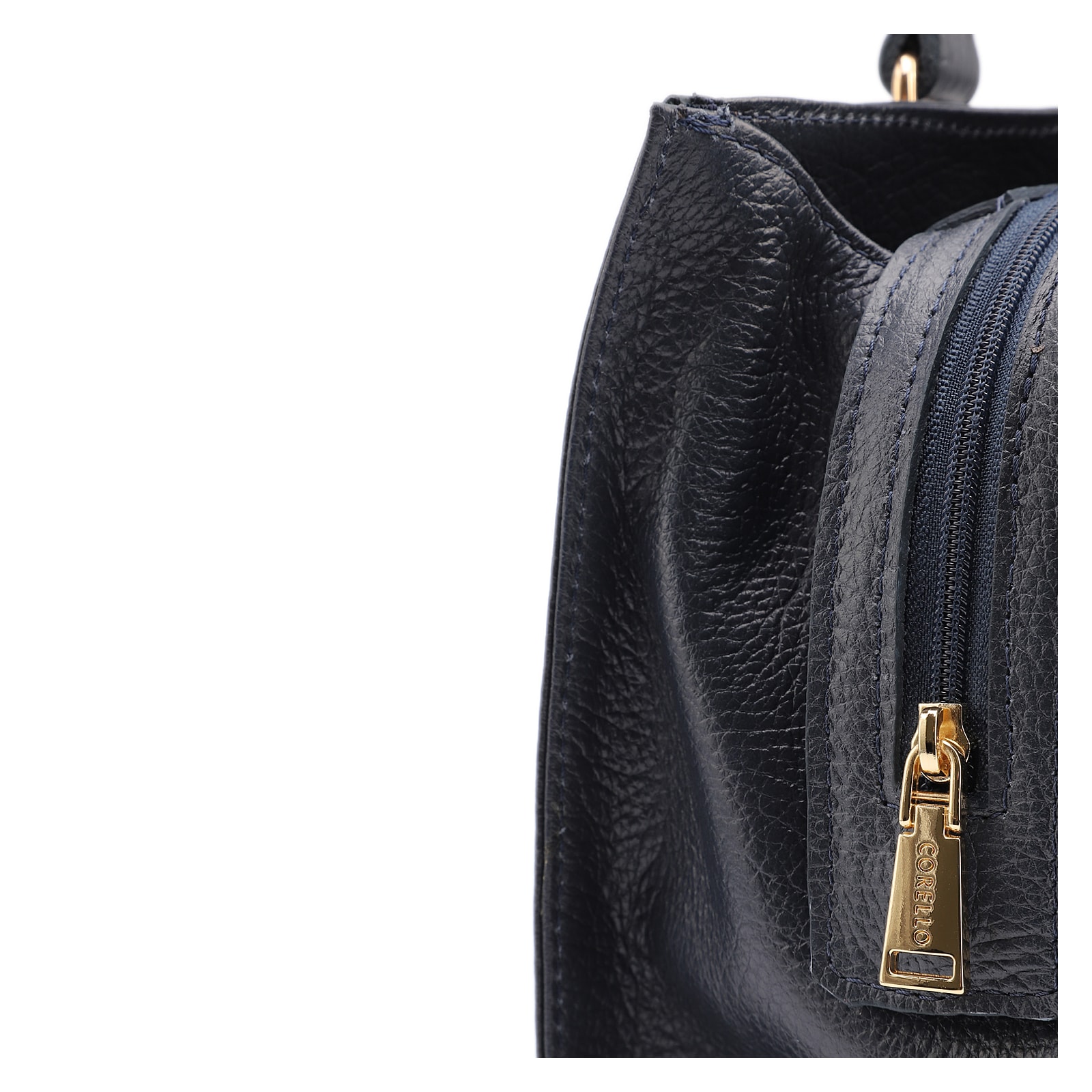 Bolsa Tote Fivela Couro Antique Azul