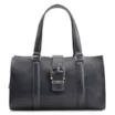 Bolsa Tote Fivela Couro Antique Azul - imagem 1