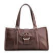 Bolsa Tote Fivela Couro Antique Marrom - imagem 1