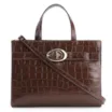 Bolsa Tote Fivela Couro Croco Marrom - imagem 1