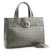 Bolsa Tote Fivela Couro Croco Verde - imagem 3