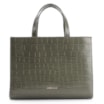 Bolsa Tote Fivela Couro Croco Verde - imagem 4
