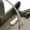 Bolsa Tote Fivela Couro Croco Verde - imagem 6