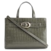 Bolsa Tote Fivela Couro Croco Verde - imagem 1