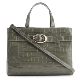Couro Croco Verde