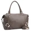 Bolsa Tote Fivelas Couro Estonado Marrom - imagem 2