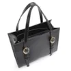 Bolsa Tote Fivelas Couro Preto - imagem 4