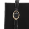 Bolsa Tote Fivelas Couro Preto - imagem 7