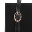 Bolsa Tote Fivelas Couro Preto - imagem 7