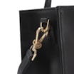 Bolsa Tote Fivelas Couro Preto - imagem 8