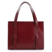 Bolsa Tote Fivelas Couro Vermelho Cereja - imagem 3