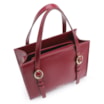Bolsa Tote Fivelas Couro Vermelho Cereja - imagem 4
