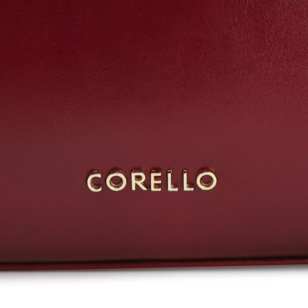 Bolsa Tote Fivelas Couro Vermelho Cereja - imagem 6