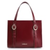 Bolsa Tote Fivelas Couro Vermelho Cereja - imagem 1