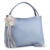 Bolsa Tote Flor Couro Azul - imagem 3